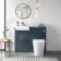 Harper Navy Blue Combination Vanity Basin & Tucson Toilet 1000mm