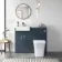 Harper Navy Blue Combination Vanity Basin & Houston Toilet 1000mm
