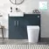 Harper Navy Blue Combination Vanity Basin with Marble Top & Tucson Toilet 1000mm