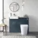 Harper Navy Blue Combination Vanity Basin with Marble Top & Tucson Toilet 1000mm