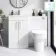 Mersey Gloss White Combination Vanity Basin and Miami Toilet 1000mm