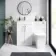 Mersey Gloss White Combination Vanity Basin and Houston Toilet 1000mm