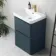 Corsica Inky Blue Basin Drawer Vanity 600mm