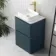Corsica Inky Blue Vanity Drawer with Marble Top & Marin Basin 600mm