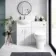 Quartz Gloss White Combination Vanity Basin and Denver Toilet 1050mm