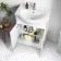 Quartz Gloss White Combination Vanity Basin and Denver Toilet 1150mm