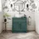 Milos Mystic Green Vanity with Oval Basin 800mm - Chrome Handles