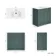 Milos Mystic Green Basin Vanity 800mm - Traditional Handles