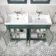 Lucia Midnight Green Double Basin Vanity 1200mm