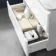 Corsica Gloss White Wall Hung Drawer Vanity with Marble Top 800mm - Excludes Counter Top Basin