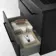 Elba Matt Black Wall Hung Basin Drawer Vanity 600mm