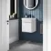 Corsica Gloss White Wall Hung Slimline Basin Vanity 400mm