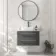 Omaha Slate Grey Wall Hung Drawer Vanity with Marble Top & Marin Basin 800mm