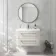 Omaha Linen White Wall Hung Basin Drawer Vanity 800mm