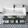 Crete Fluted Navy Blue Wall Hung Basin Drawer Vanity 1000mm
