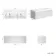 Sorrento Fluted Coastal White Wall Hung Double Basin Drawer Vanity 1200mm