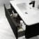 Sorrento Fluted Matt Black Wall Hung Basin Drawer Vanity 1000mm