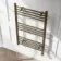 Barcelona Electric Antique Gold Straight Heated Towel Rail 1000x600mm