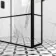Munich Matt Black Grid 8mm Walk In Shower Enclosure 1400mm & 700mm Glass with Pivotal Return Panel