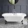 Grosvenor 1800mm Roll Top Bath - Black Claw Feet