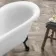 Tonbridge 1600mm Roll Top Bath - Black Claw Feet