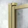 Dover 1500x750 Keyhole Shower Bath & 6mm Easy Clean Brushed Brass Framed Bath Screen