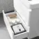 Corsica Gloss White Wall Hung Slimline Basin Drawer Vanity 600mm