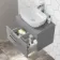 Avon Stone Grey Wall Hung Drawer Vanity with Curved Counter Top Basin 600mm