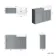 Monaco Dove Grey Basin Vanity and Back To Wall Toilet Unit 1200mm (Excludes Pan & Cistern)
