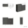 Monaco Graphite Grey Basin Vanity and Back To Wall Unit 1200mm (Excludes Pan & Cistern)