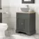 Lucia Graphite Grey Cabinet with Oak Effect Top 640mm - Excludes Counter Top Basin