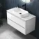Corsica Gloss White Vanity Drawer with Marble Top & Marin Basin 1000mm
