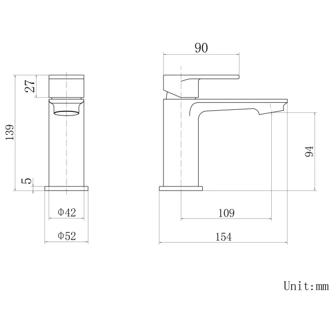 Anker Chrome Basin Mixer Tap