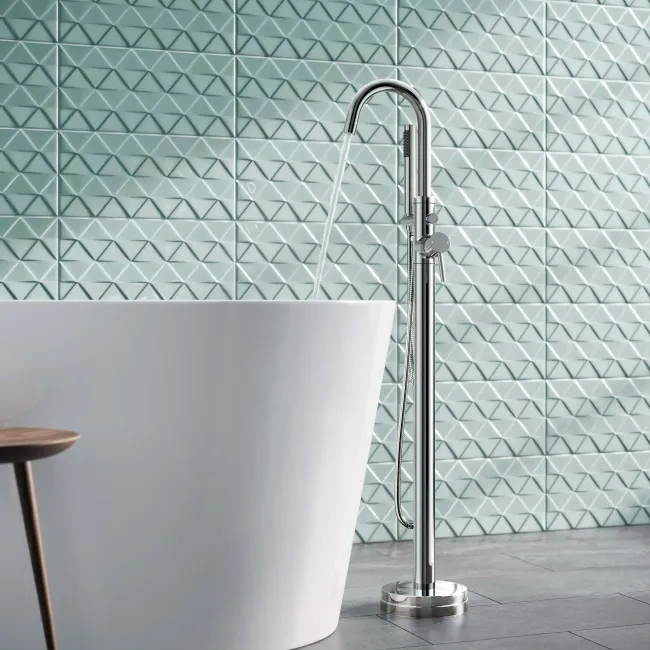Selma Chrome Freestanding Bath Shower Mixer Tap