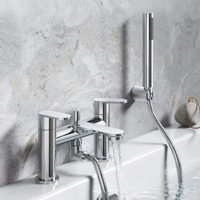 Avill Chrome Bath Filler & Handheld Shower