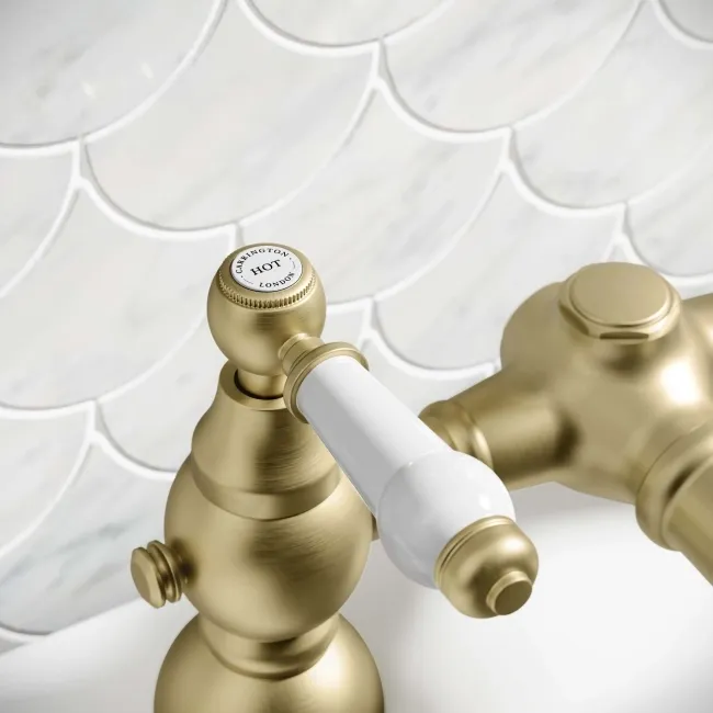 Beauly Traditional Brushed Brass Bath Filler