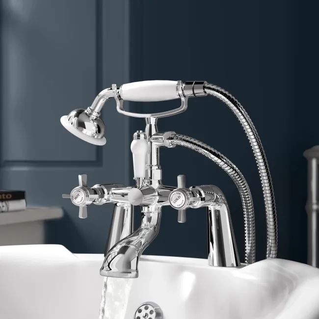 Nairn Traditional Chrome Bath Shower Mixer Tap