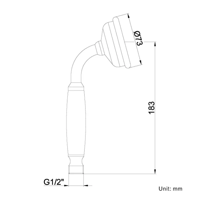 Chrome Traditional Hand Shower