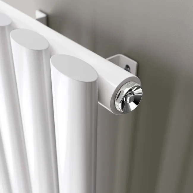 Marbella White Single Oval Panel Radiator 1800x480mm