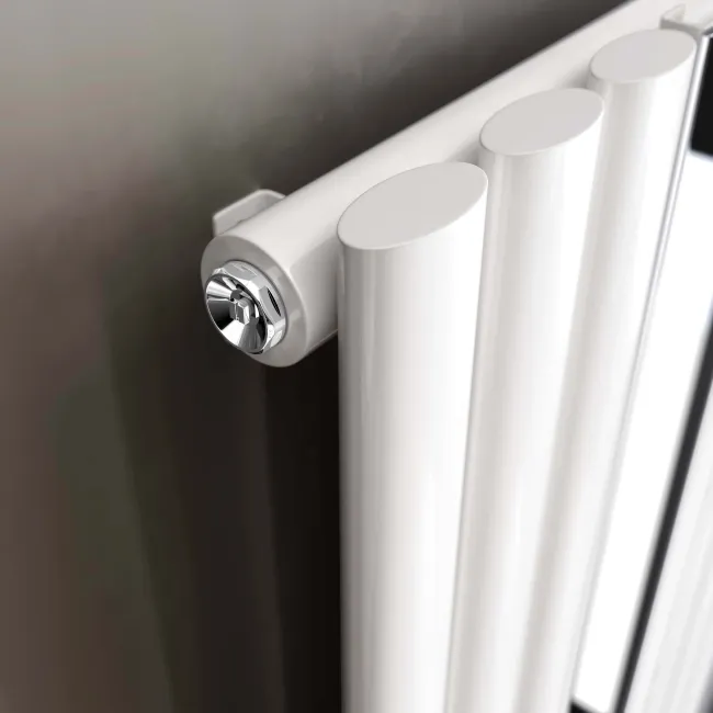 Marseille White Single Vertical Mirror Radiator 1800x500mm