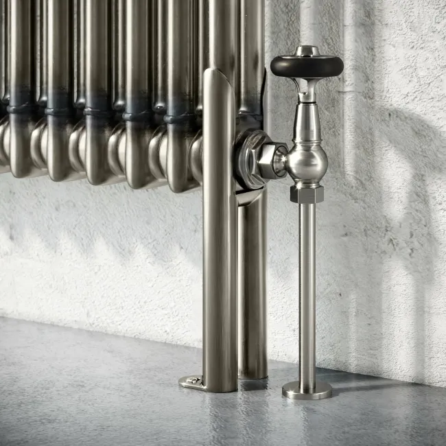 Athens Raw Metal Double Column Vertical Traditional Radiator 1800x560mm