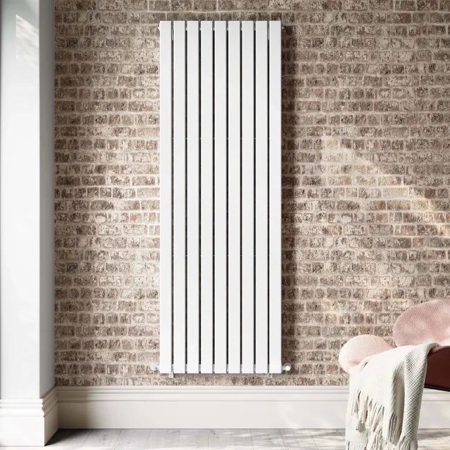 Faro White Double Flat Panel Vertical Radiator 1800x630mm