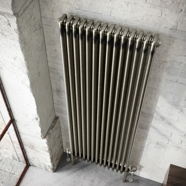 Athens Raw Metal Triple Column Vertical Traditional Radiator 1800x650mm