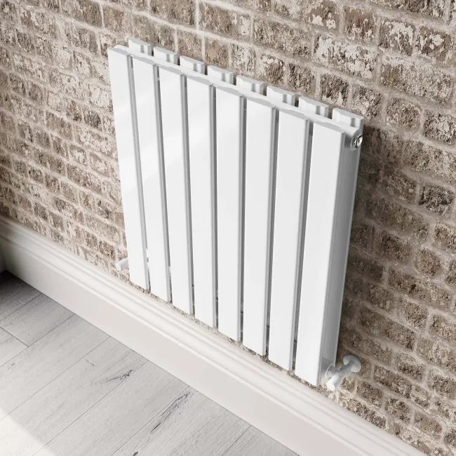 Faro White Double Flat Panel Horizontal Radiator 600x560mm