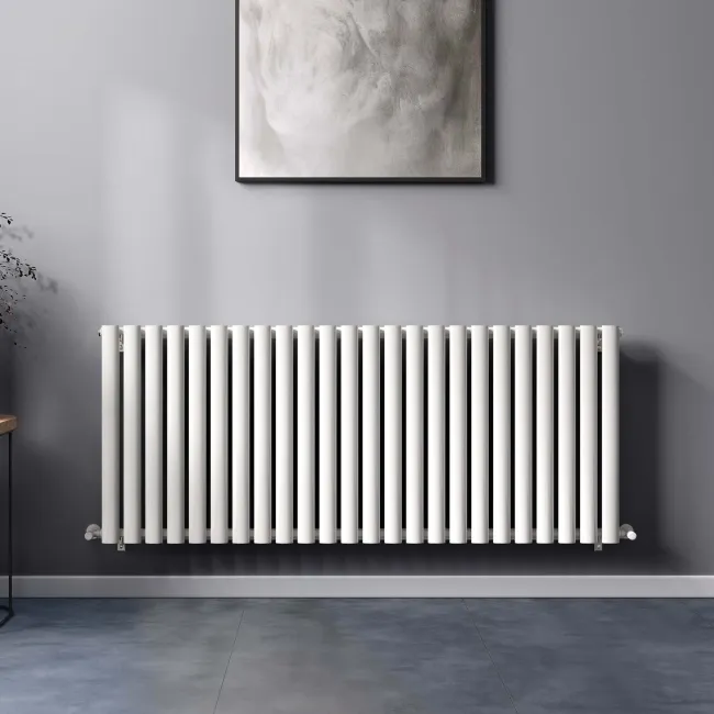 Marbella White Single Oval Panel Radiator 600x1440mm