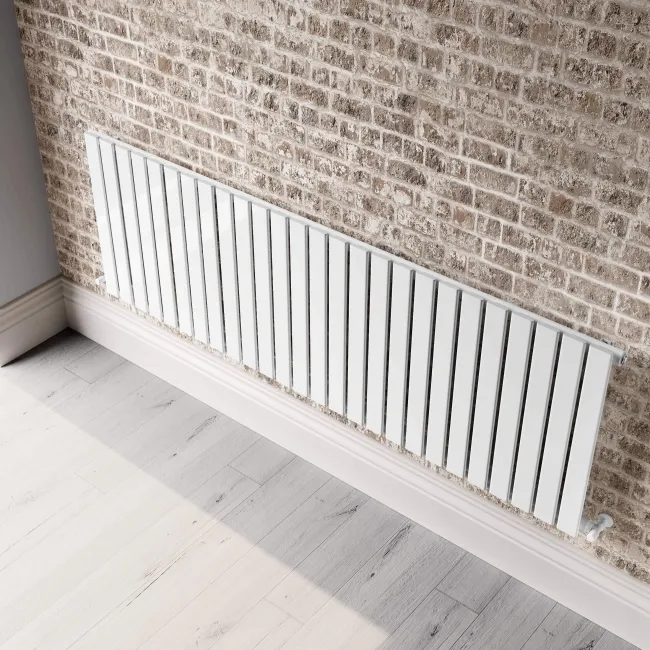 Faro White Single Flat Panel Horizontal Radiator 600x1820mm
