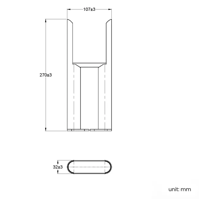 Inky Blue Traditional 3 Column Radiator Feet