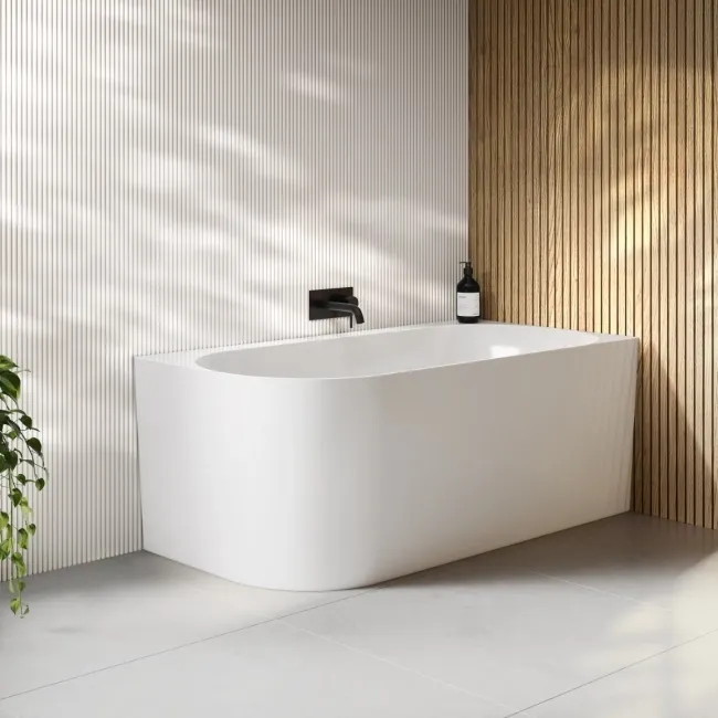 Merton 1500mm Curved Corner Bath - Right Handed