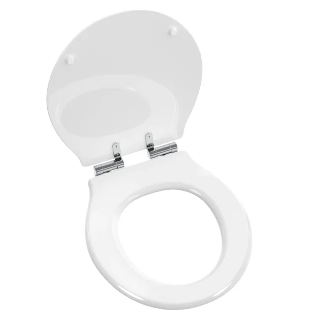 Enid Traditional Gloss White Wooden Soft Close Toilet Seat