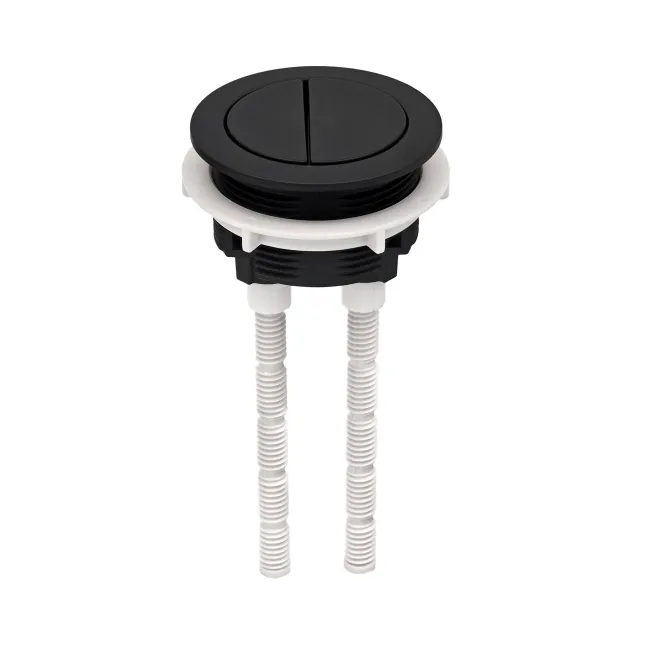 Alma & Kent Matt Black Cistern Flush Button - 48mm hole